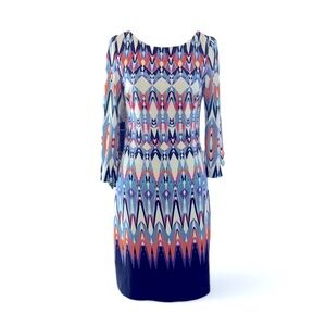 Vince Camuto Colorful Jersey Shift Dress
